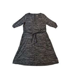 Isabel maternity stretchy gray heathered dress xxl
